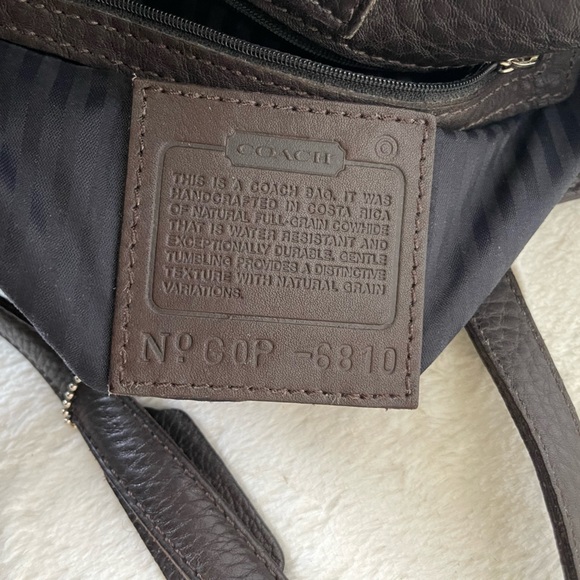 Coach Vintage dark chocolate Bag EUC - Picture 5 of 11